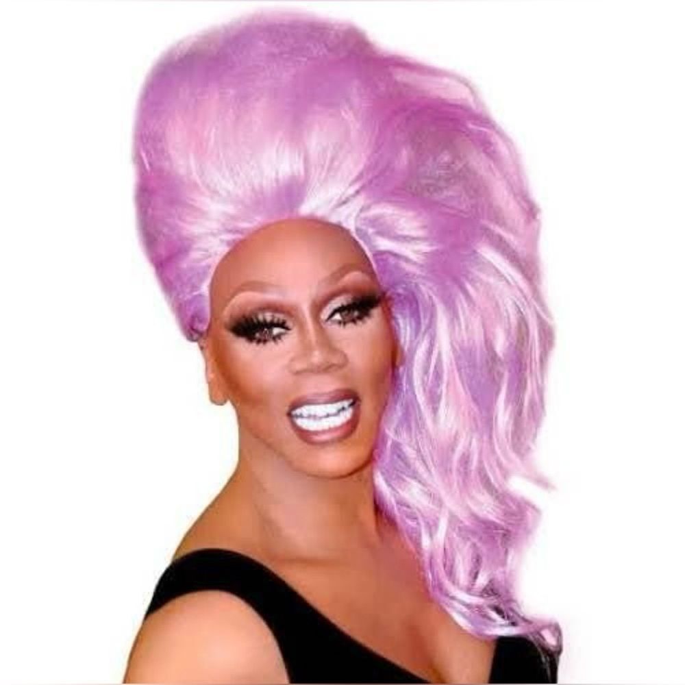 RuPaul Lavender Bouffantastic Wig Halloween Costume 1